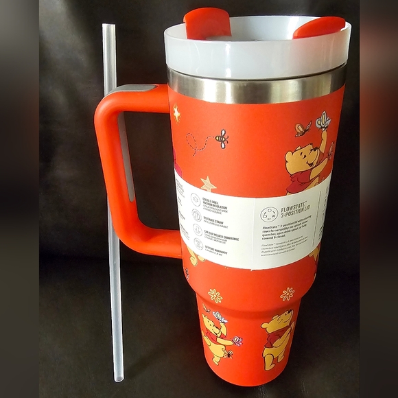 Stanley Red 40oz Insulated Tumbler Winnie the Pooh Collectible New In Box - Picture 4 of 16